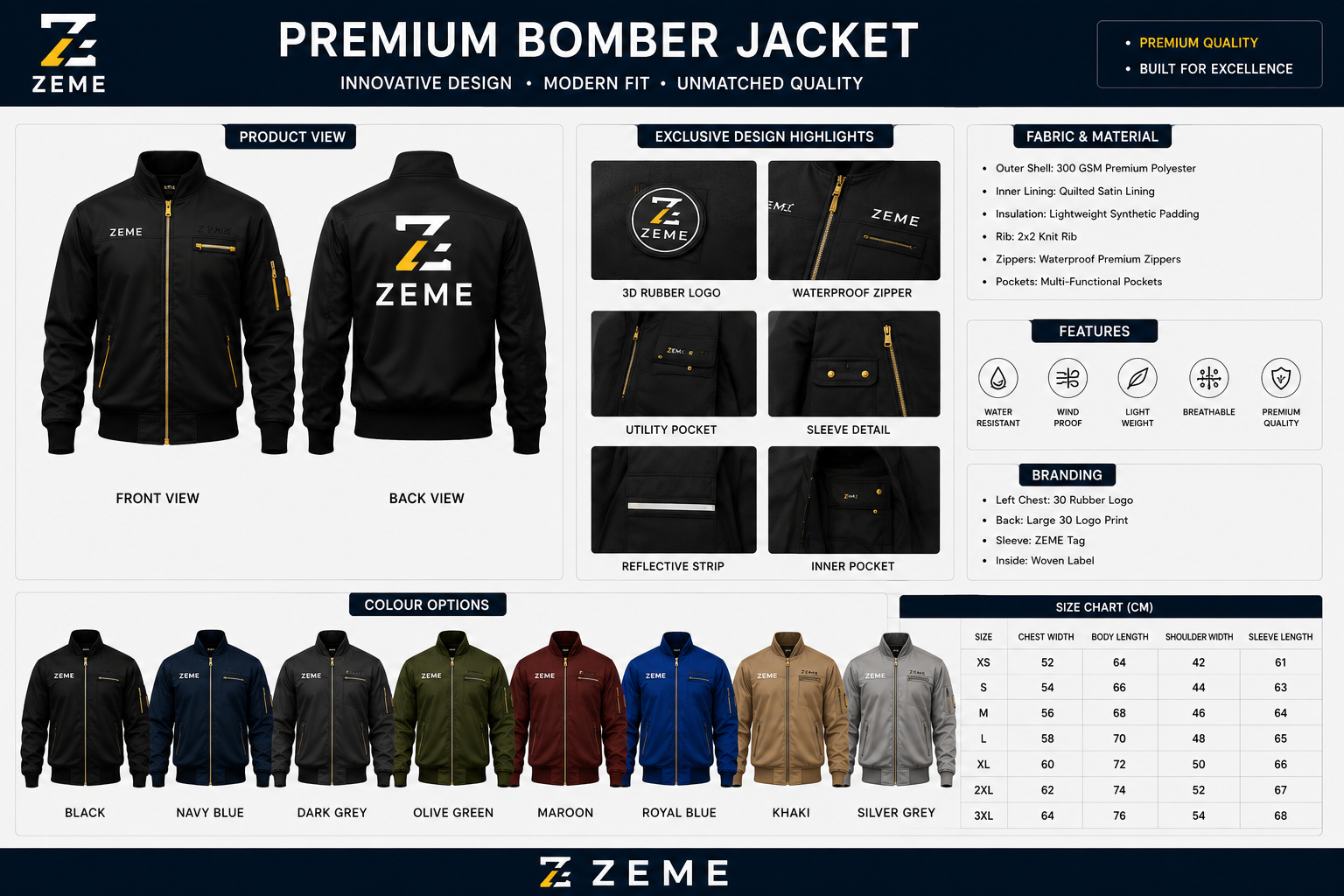 ZEME Bomber Jackrt